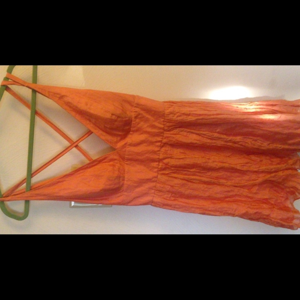 Peach color dress